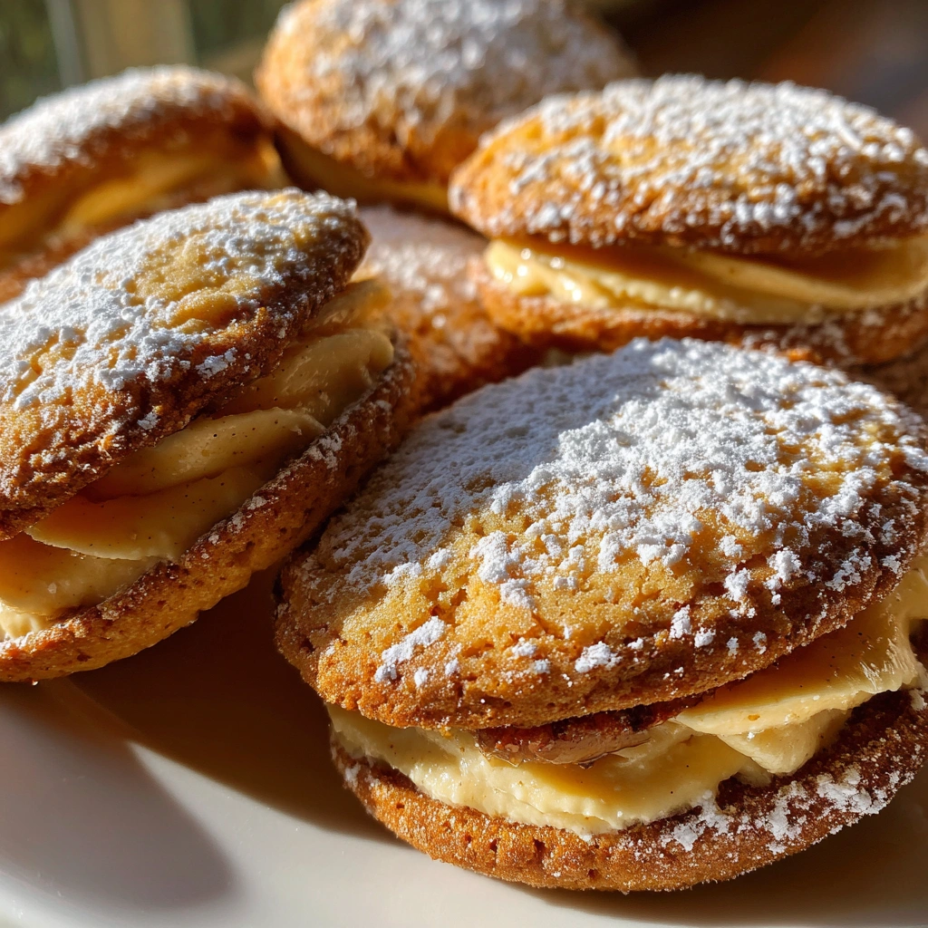 Banana Cream Pudding Cookie Sandwiches