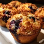 Blueberry Oat Crumble Muffins