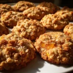 Brown Butter Peach Crumble Cookies