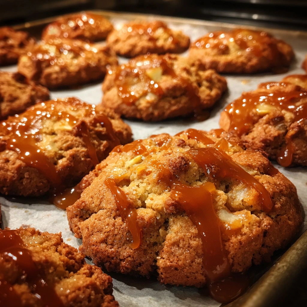 Caramel Apple Cobbler Cookies