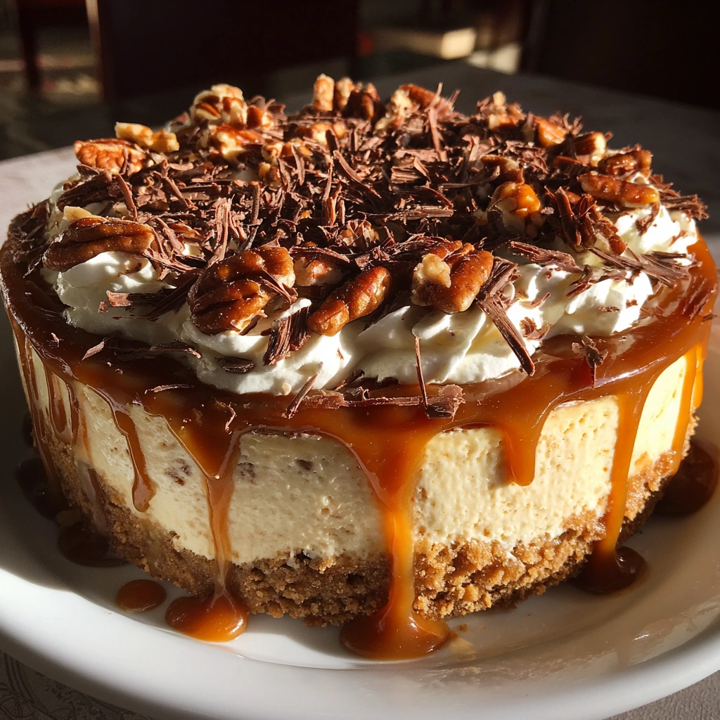 Caramel Pecan Pie Ice Cream Cake