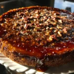 Caramel Turtle Brownie Pie