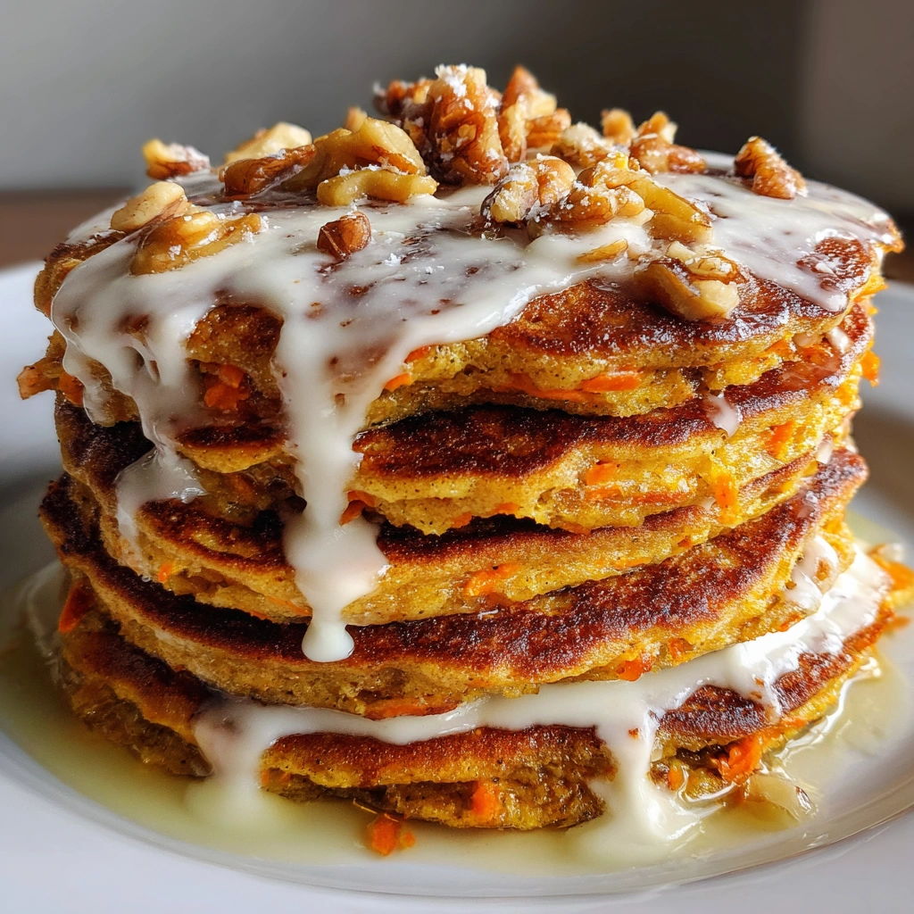 Carrot Cake Pancake Stacks