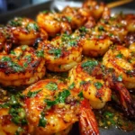 Chili Garlic Butter Shrimp Skewers