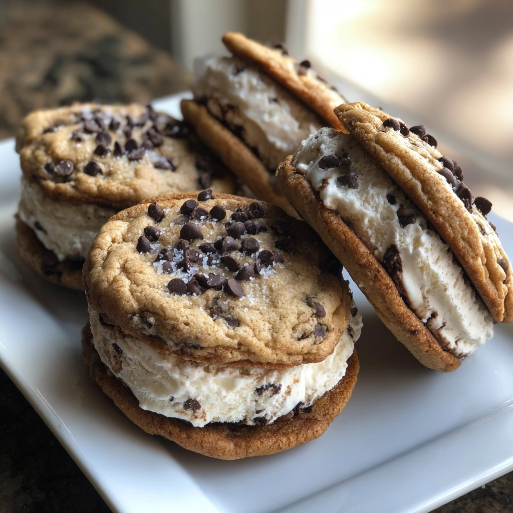 Cookie Dough Ice Cream Sandwiches