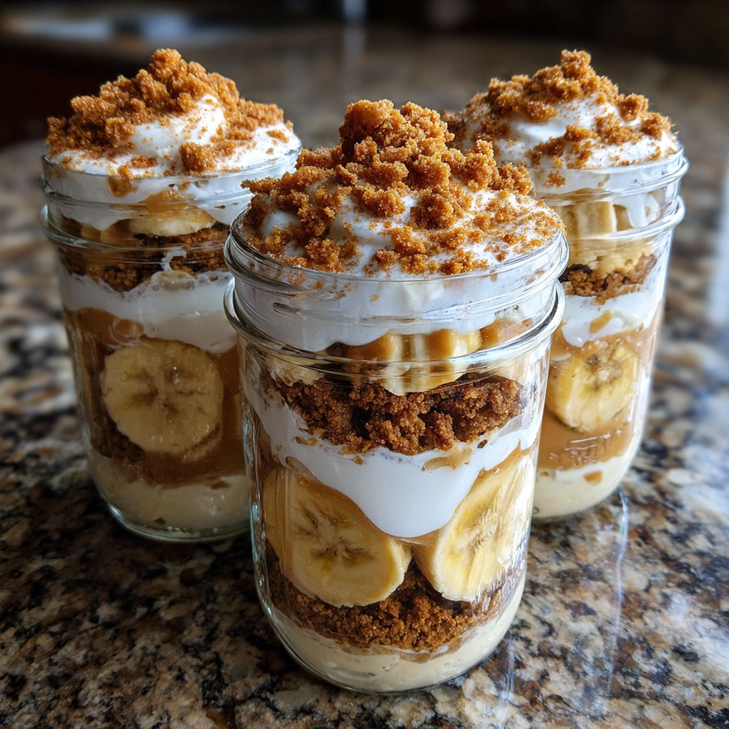 Creamy Biscoff Banana Breakfast Parfaits