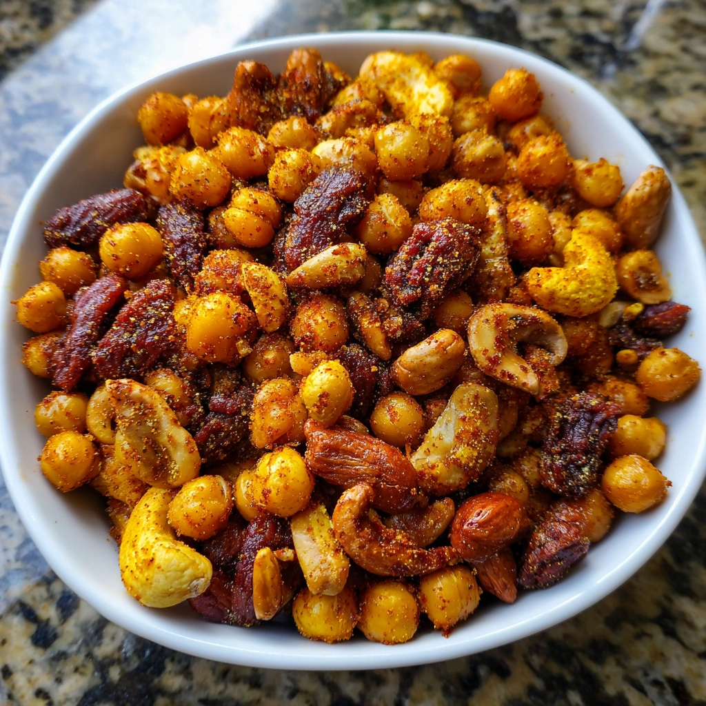 Crispy Air Fryer Chickpea Snack Mix