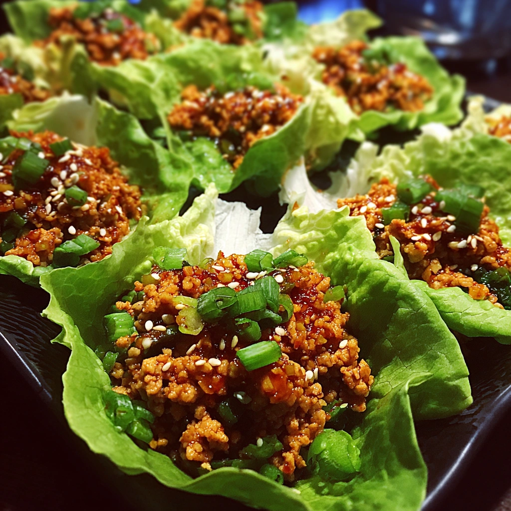 Crispy Ground Turkey and Rice Lettuce Cups