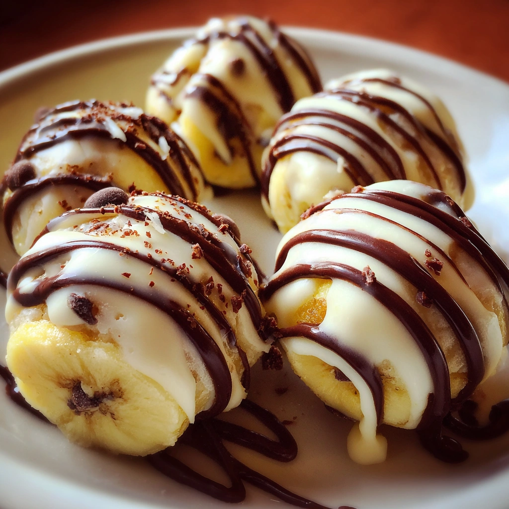 Frozen Yogurt Banana Bites