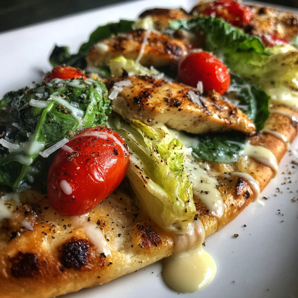Grilled Chicken Caesar Flatbread