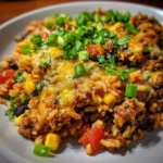 Ground Beef Taco Rice Skillet