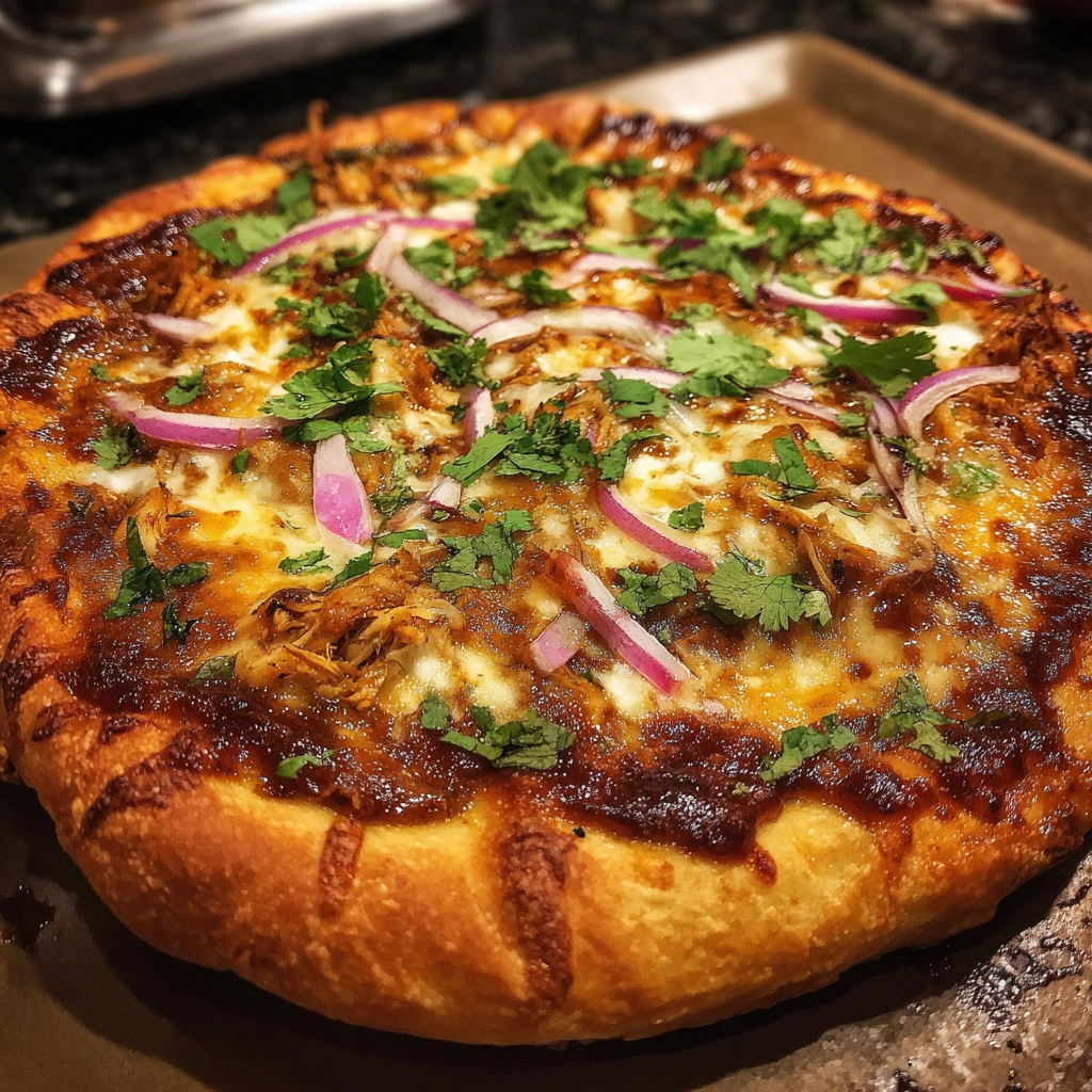 Homemade BBQ Chicken Pizza