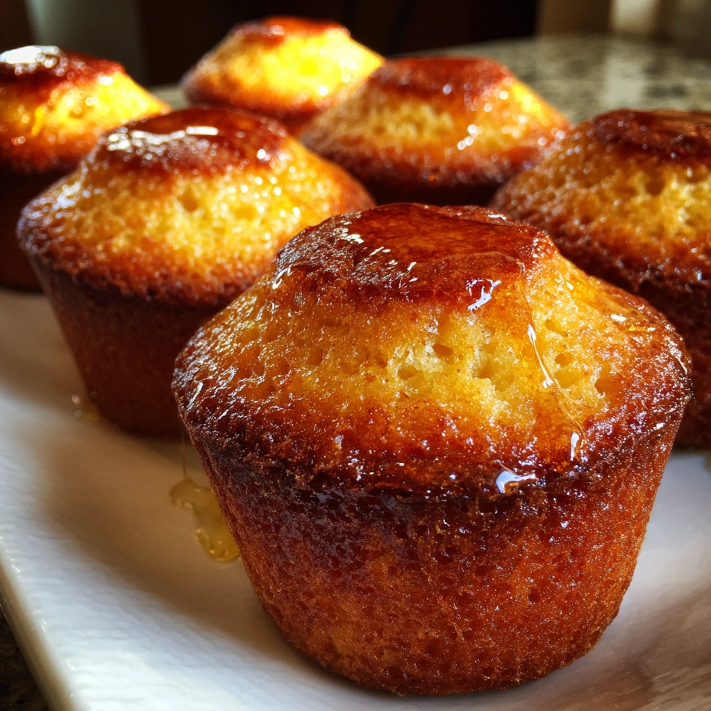 Honey Butter Cornbread Breakfast Muffins