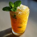 Iced Peach Green Tea Lemonade Slush