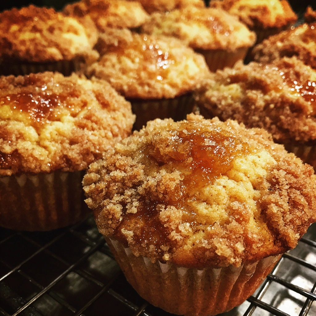 Jam-Filled Apricot Crumb Muffins