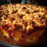 Jam-Filled Nectarine Crumb Cake