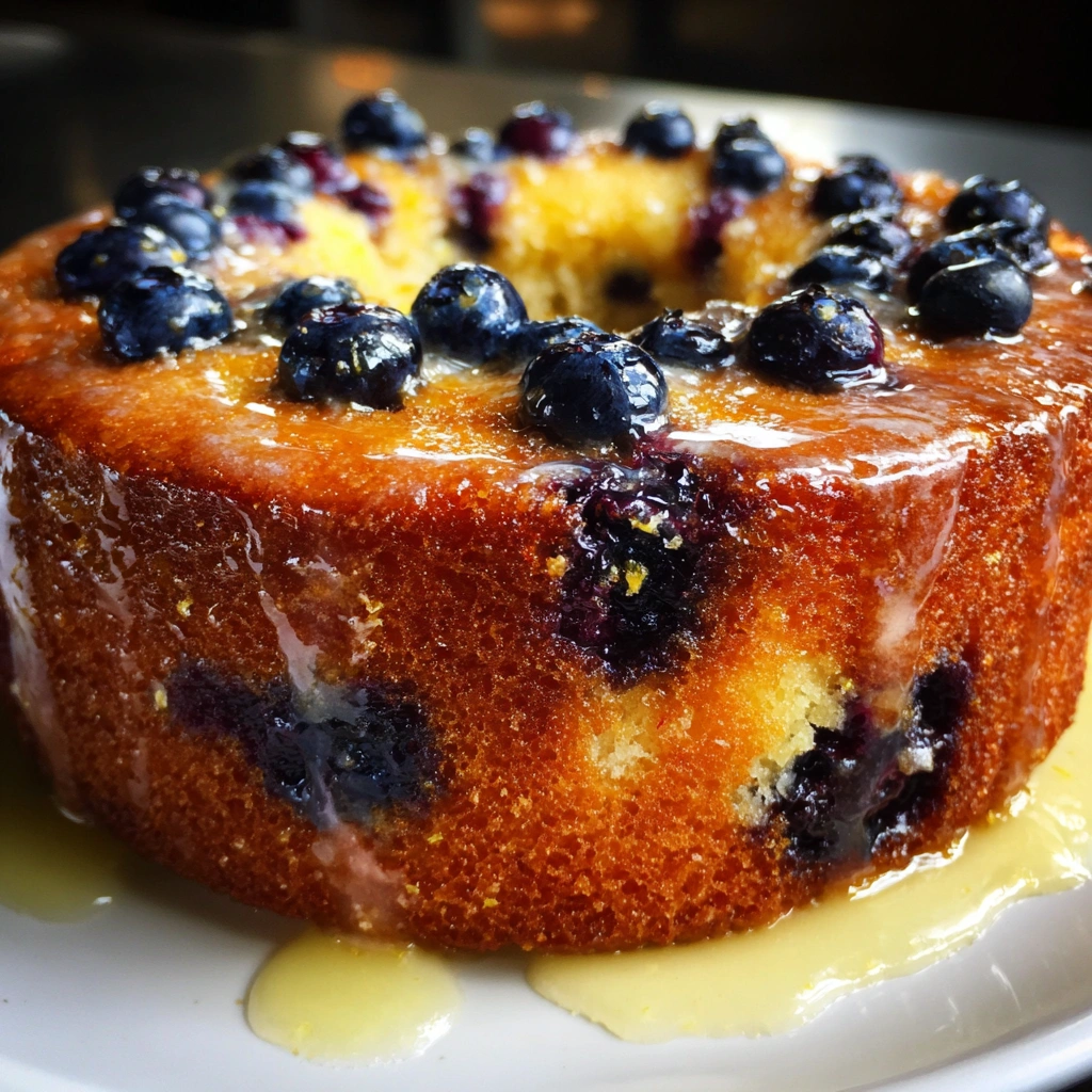 Lemon Blueberry Summer Cake