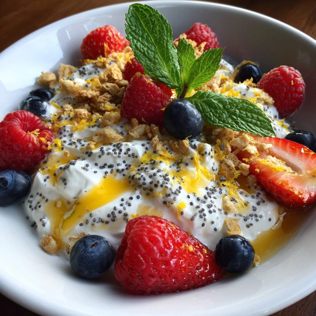Lemon Poppy Seed Yogurt Breakfast Bowl