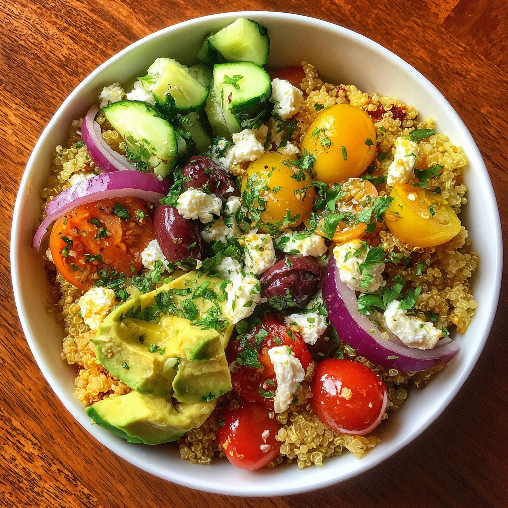 Mediterranean Breakfast Quinoa Bowls