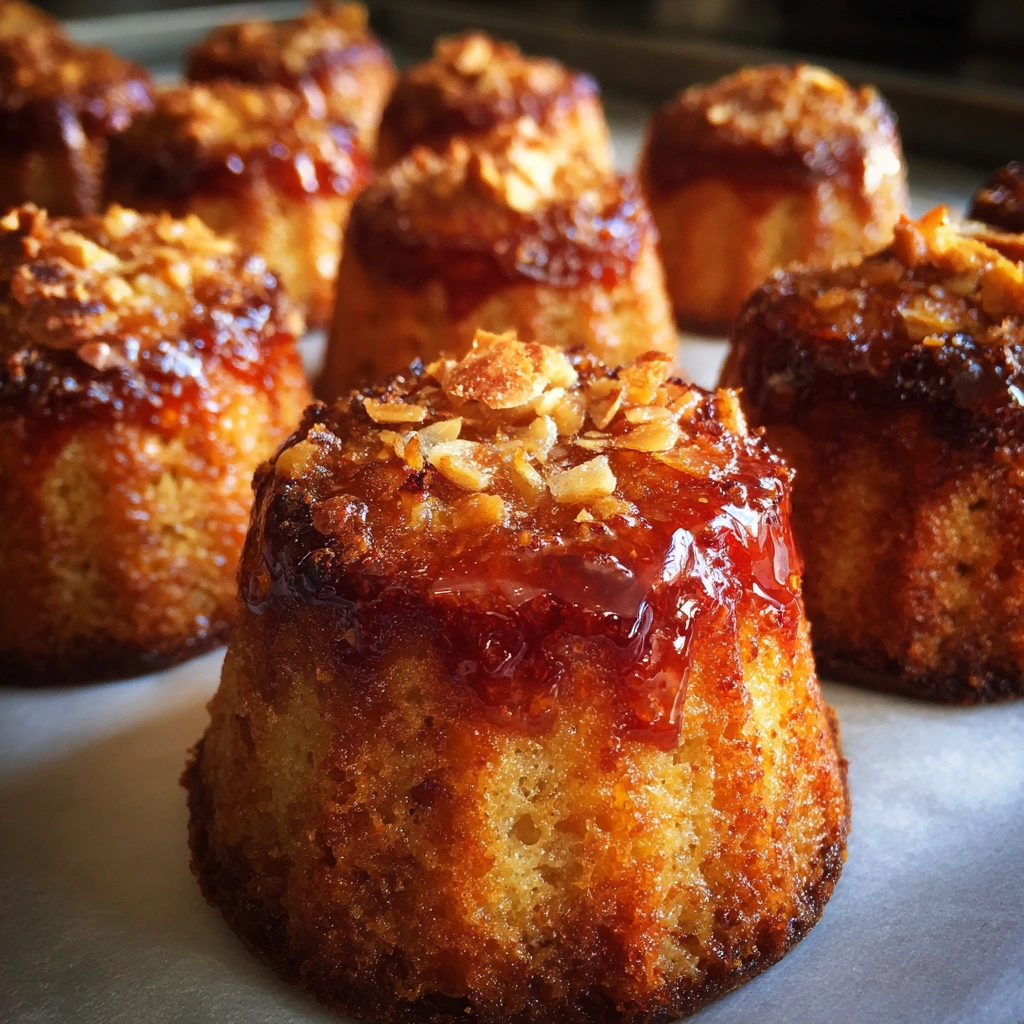 Mini Nectarine Almond Snack Cakes