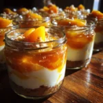 No-Bake Apricot Cheesecake Jars