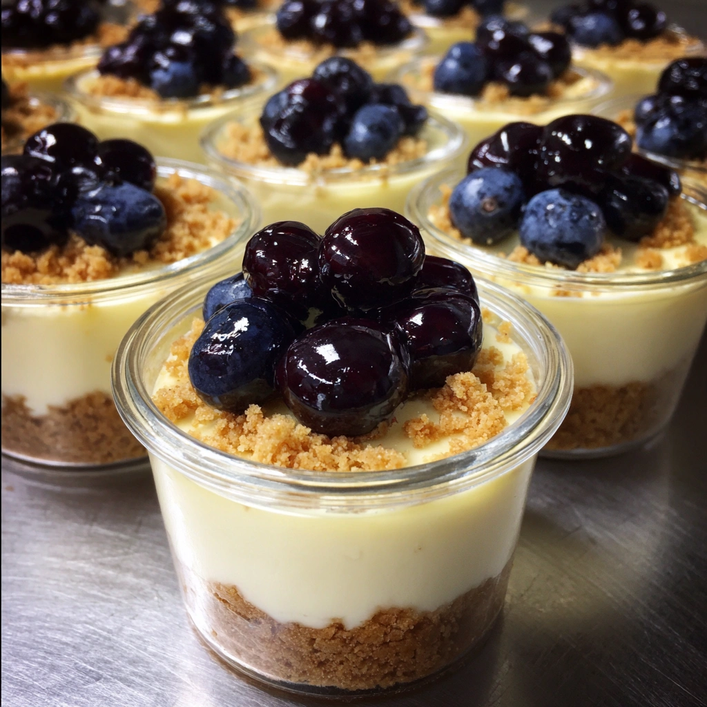 No-Bake Blueberry Lemon Cheesecake Cups
