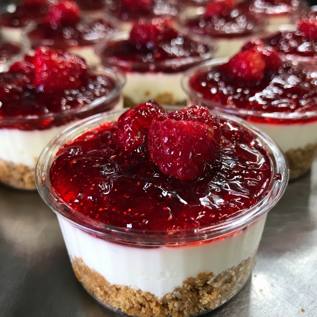 No-Bake Raspberry Chia Cheesecake Cups