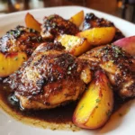 Peach Balsamic Chicken Thighs