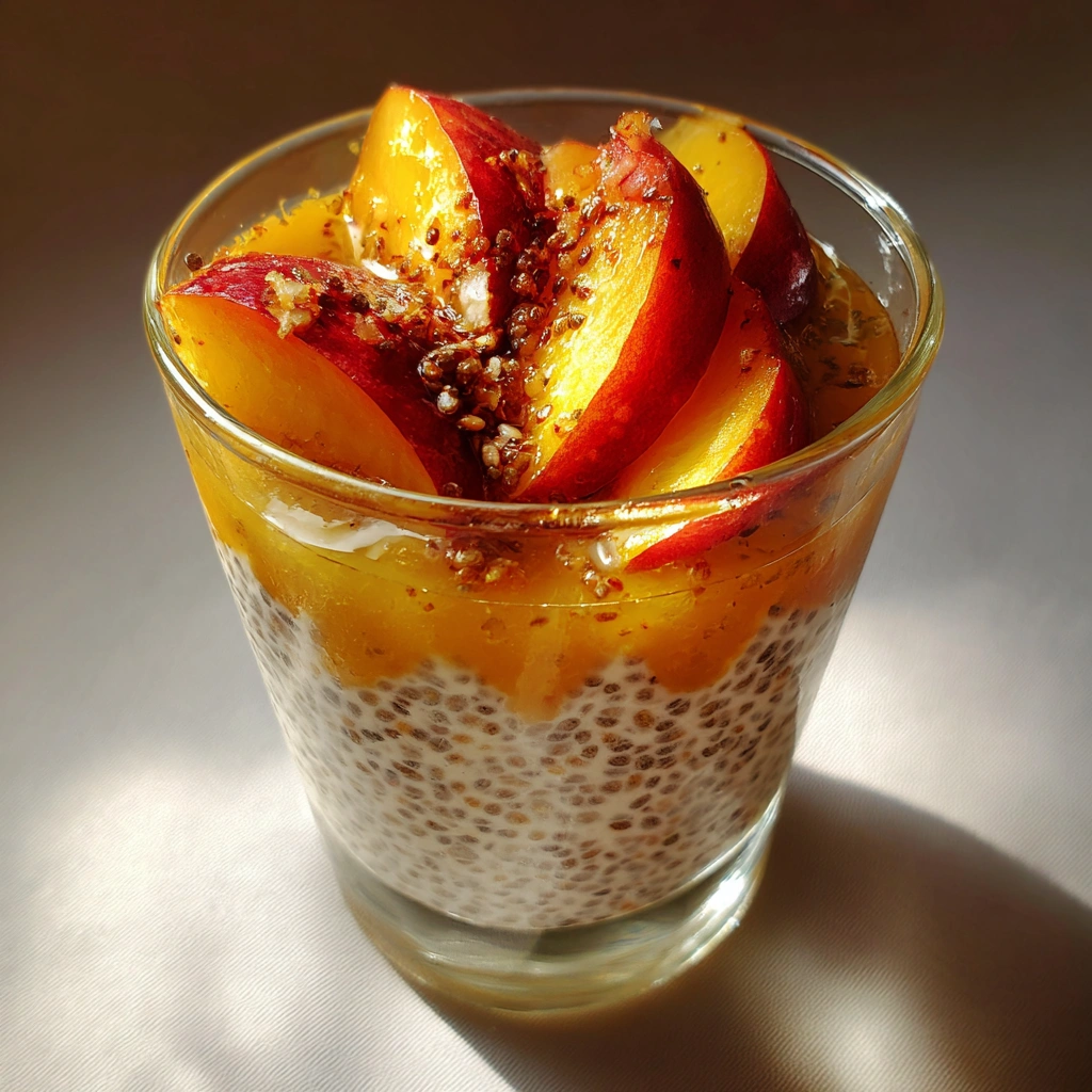 Peach Chia Pudding