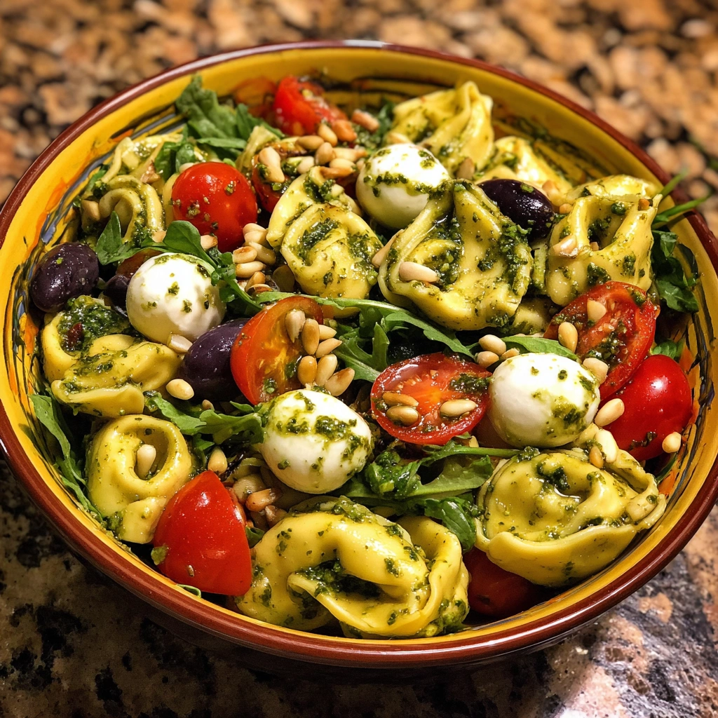 Pesto Tortellini Pasta Salad