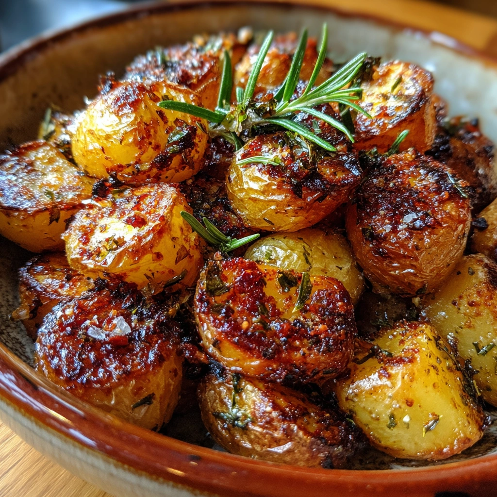 Roasted Garlic Parmesan Breakfast Potatoes