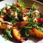 Roasted Nectarine & Burrata Salad