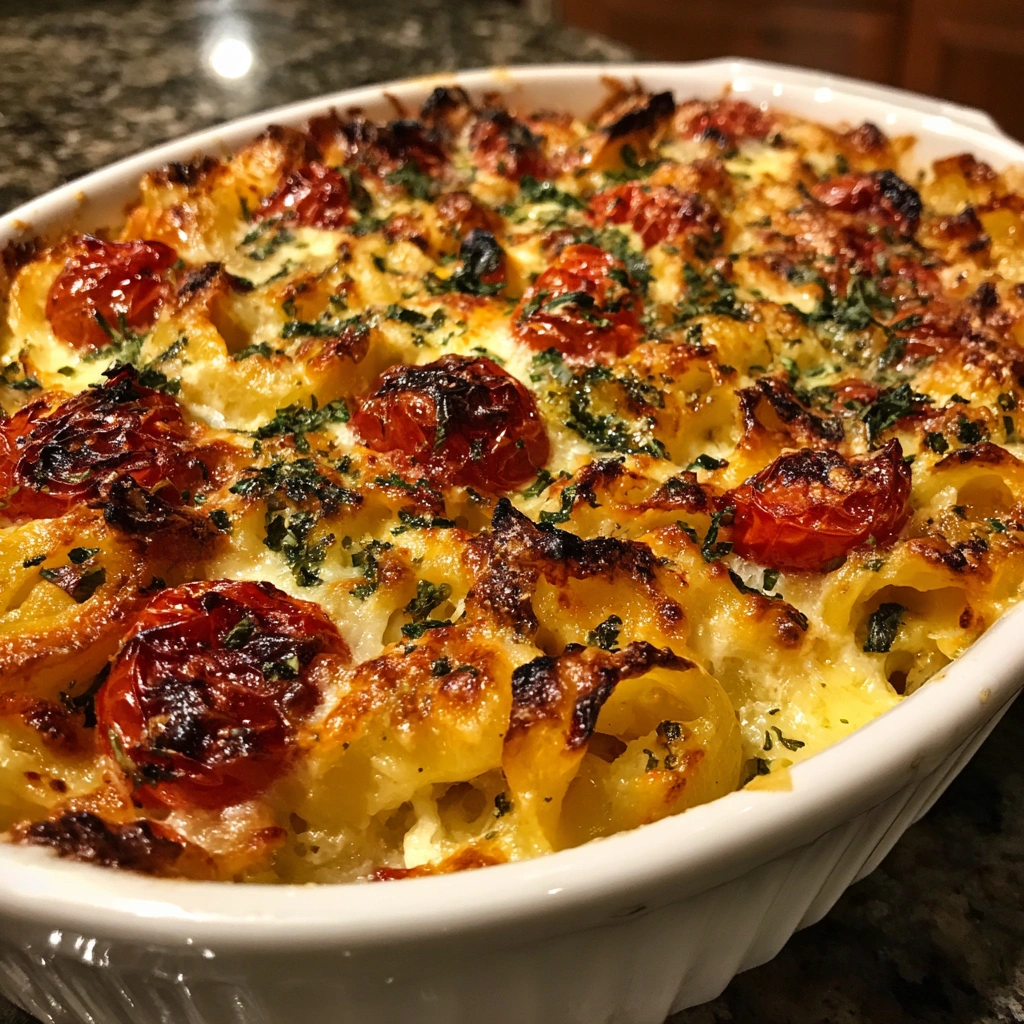 Roasted Tomato Ricotta Pasta Bake