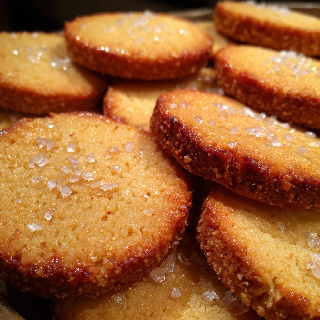 Salted Honey Tahini Shortbread