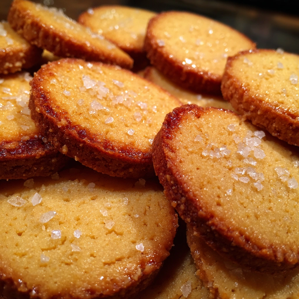 Salted Honey Tahini Shortbread