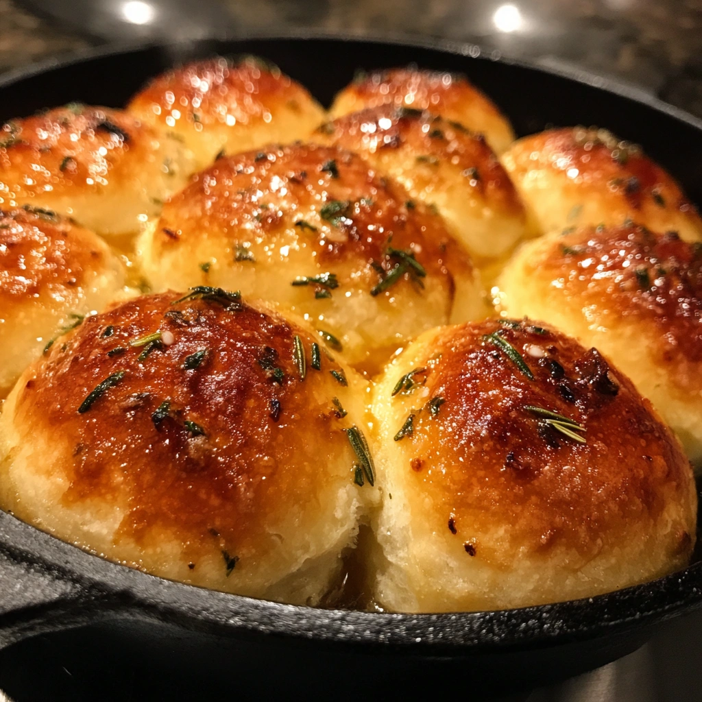 Sea Salt & Herb Skillet Rolls