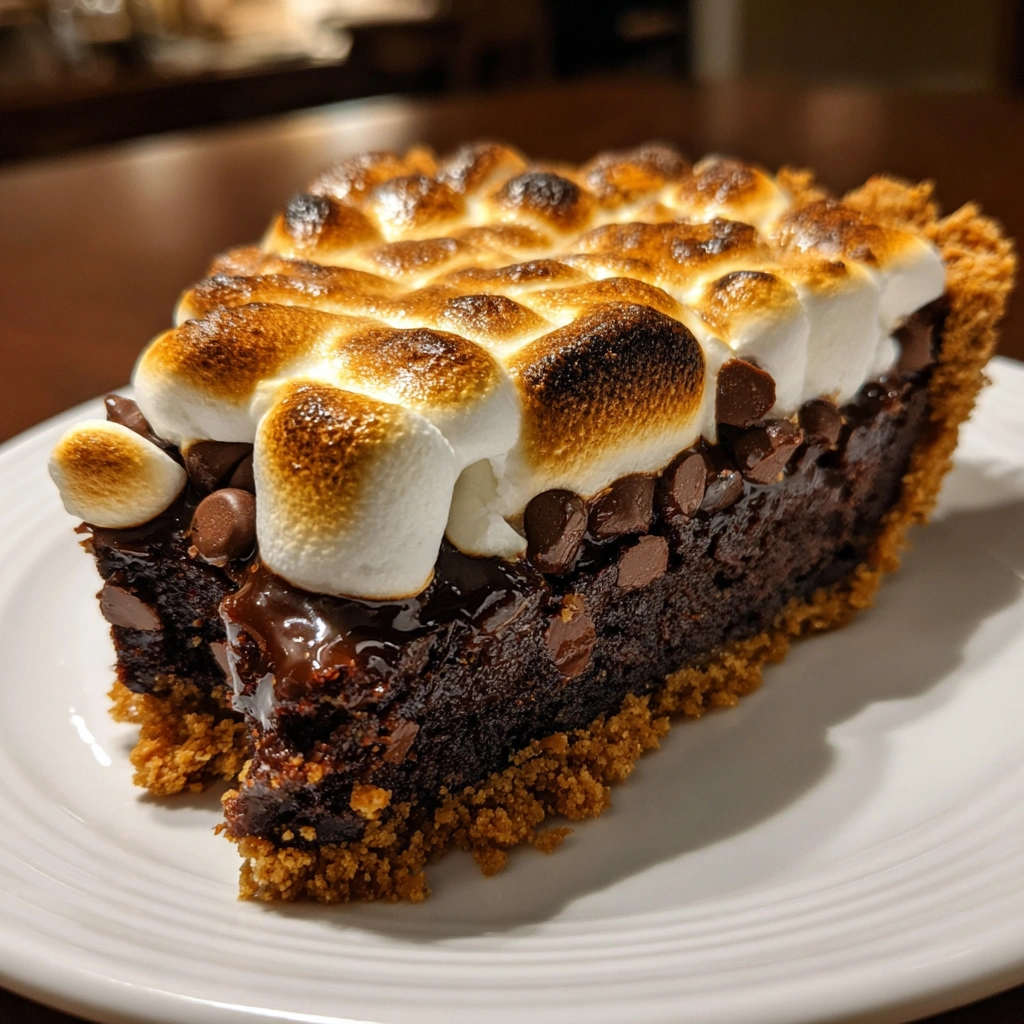 S’mores Brownie Pie