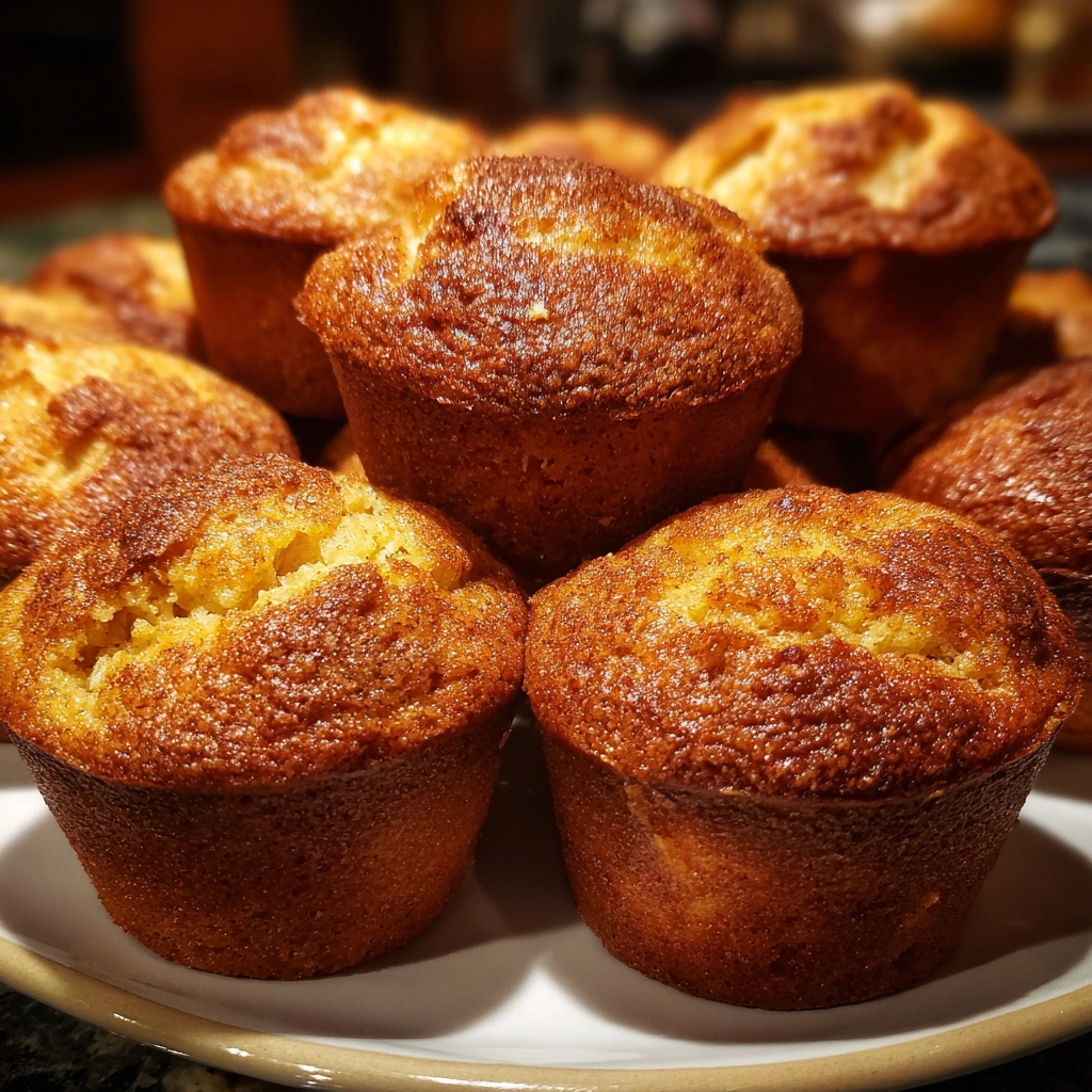 Spiced Apple Cornbread Muffins