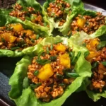Spicy Pineapple Chicken Lettuce Wraps