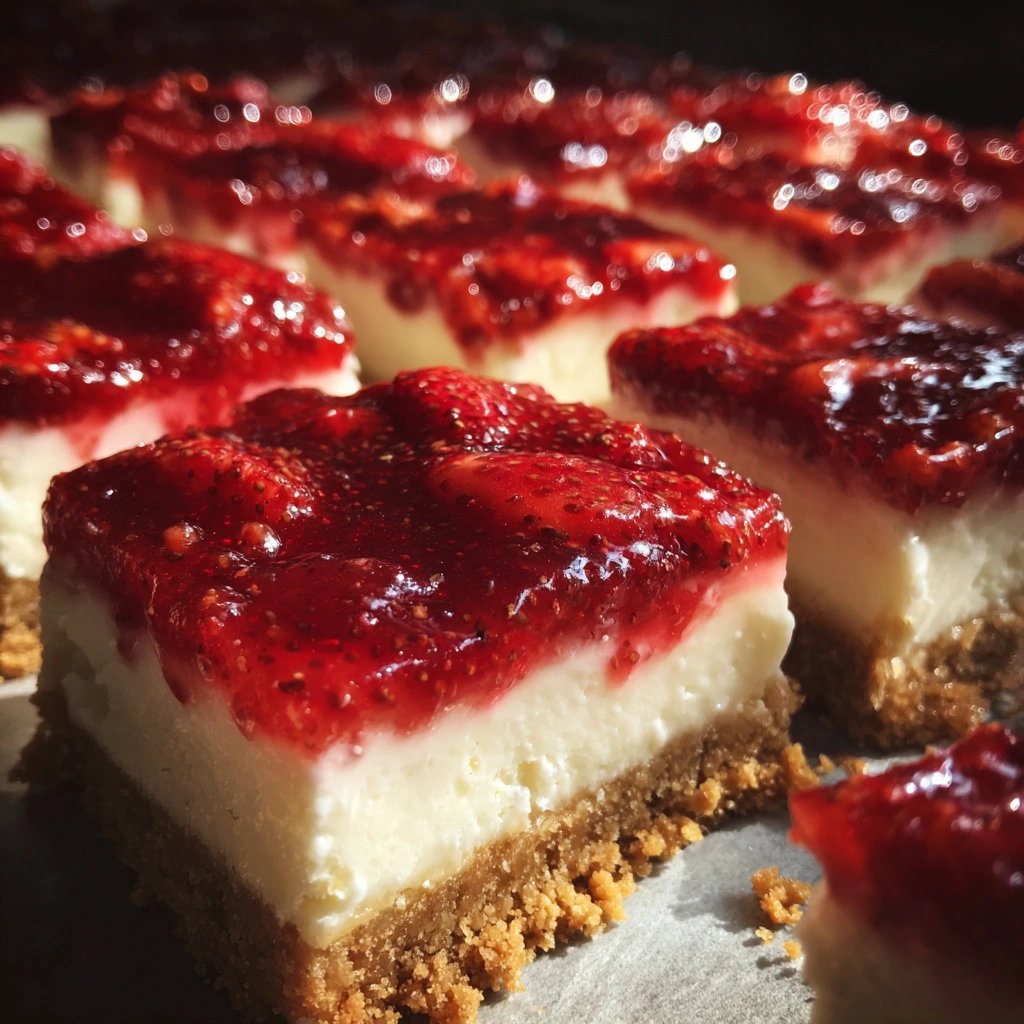 Strawberry Cheesecake Graham Cracker Bars