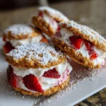 Strawberry Shortcake Ice Cream Sandwiches