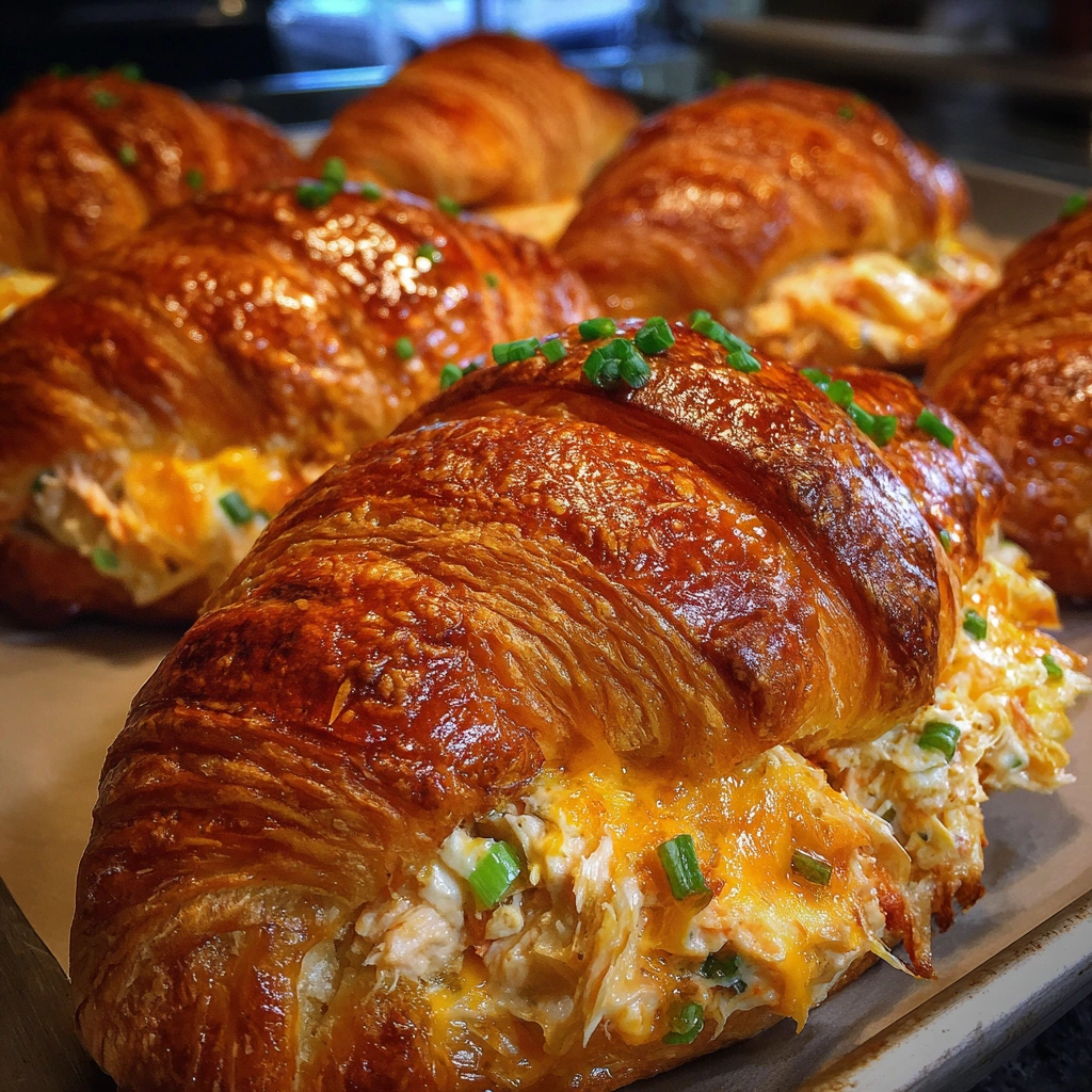 Stuffed Chicken Salad Croissant Melts