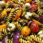 Summer Garden Pesto Pasta Salad