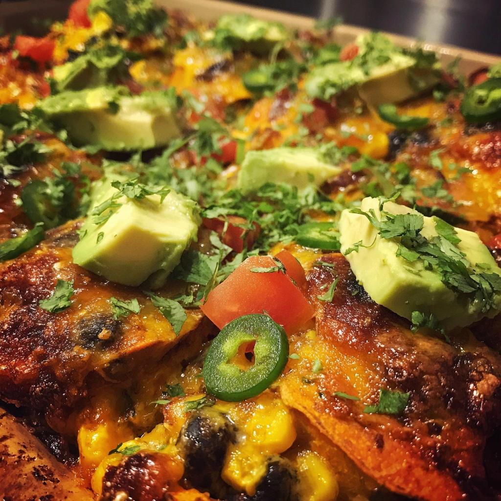 Tex-Mex Sweet Potato Nacho Bake