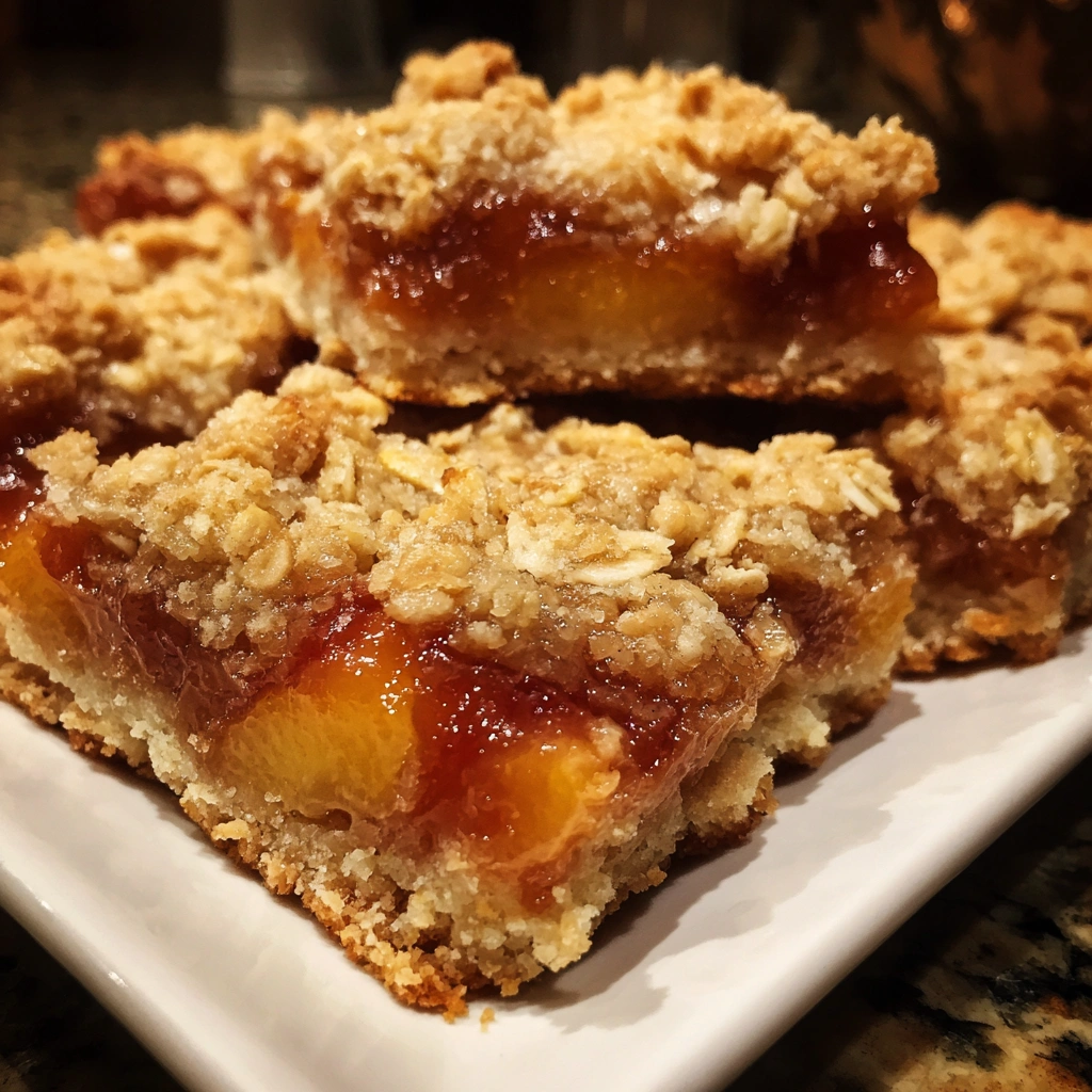 Texas Peach Cobbler Cookie Bars