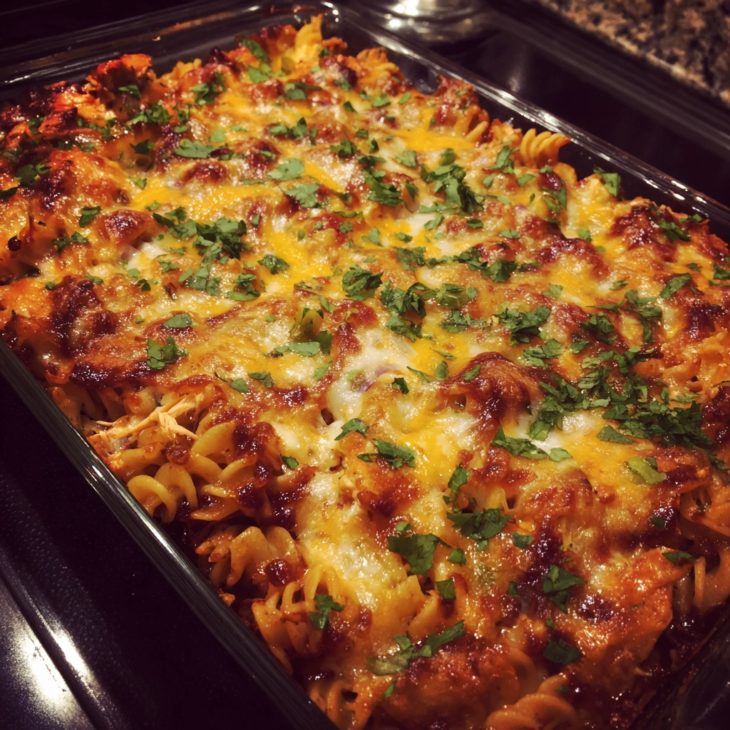 Texas-Style BBQ Chicken Pasta Bake