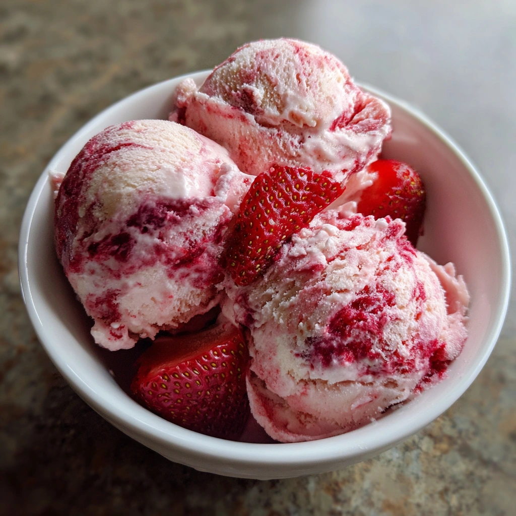Vegan Strawberry Ice Cream