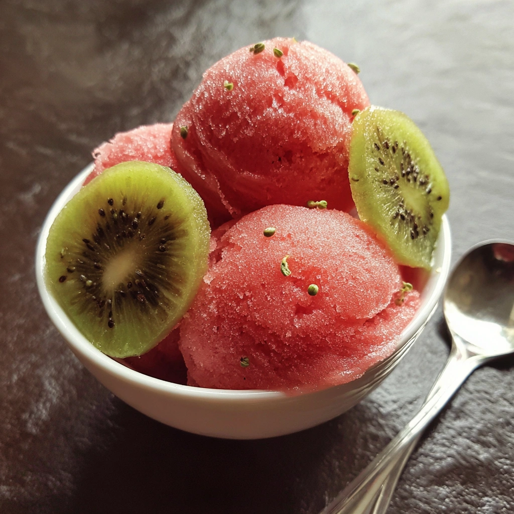 Watermelon Kiwi Lime Sorbet