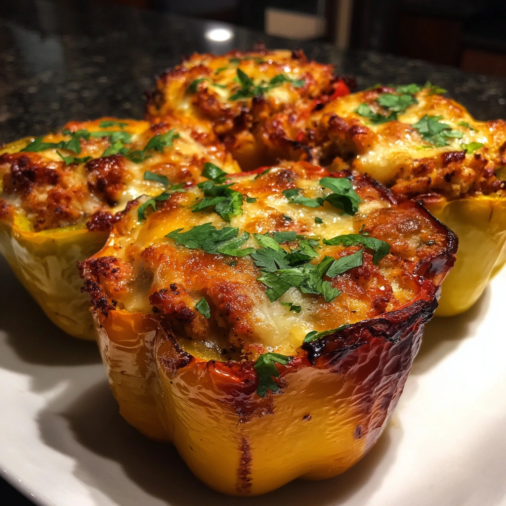 Zesty Chicken Fajita Stuffed Peppers