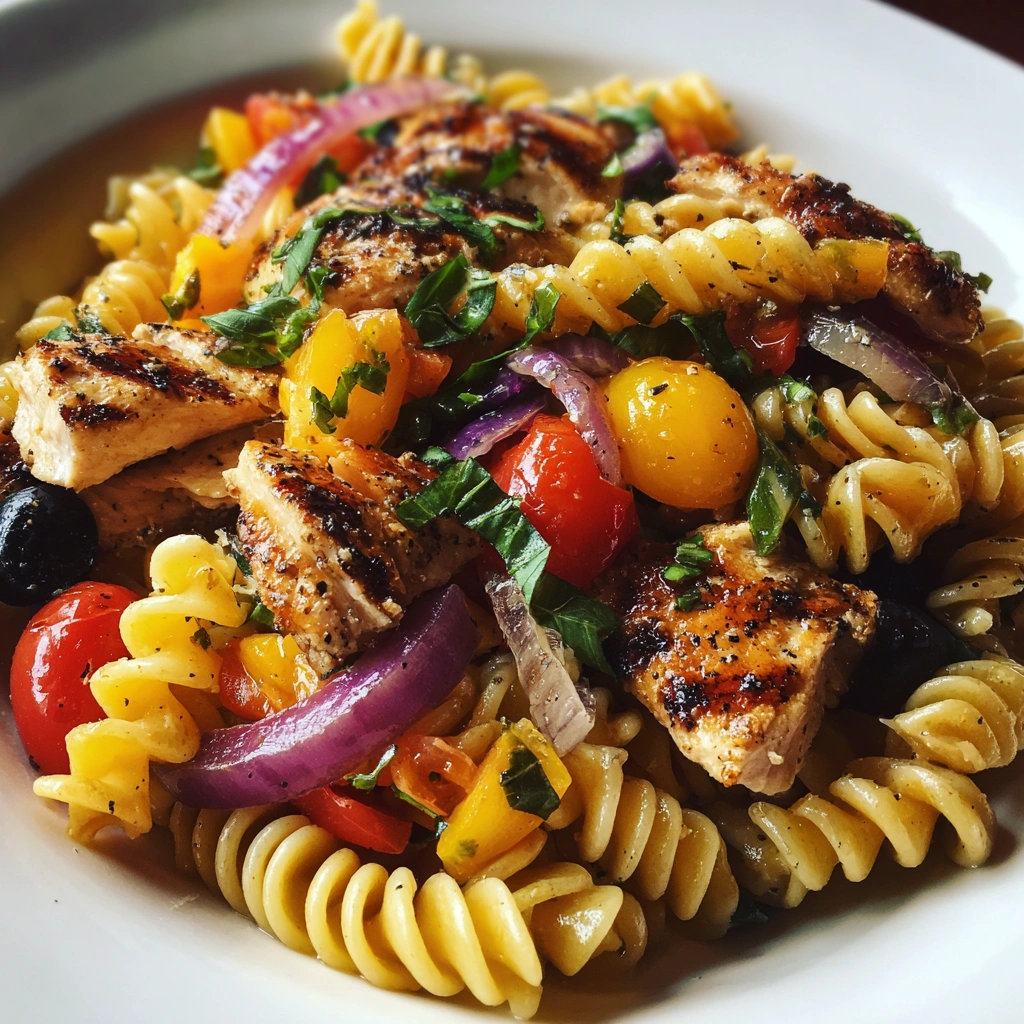 Zesty Chicken Pasta Salad